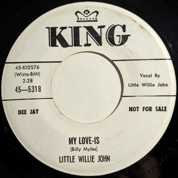 Little Willie John : My Love-Is / Loving Care (7", Promo)