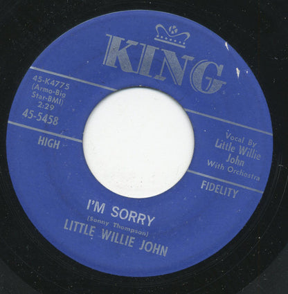Little Willie John : I'm Sorry / The Very Thought Of You (7", Single)