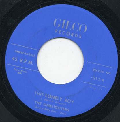 The Limelighters (2) : This Lonely Boy / Sister Sooky Comes Home (7", Single, RE)
