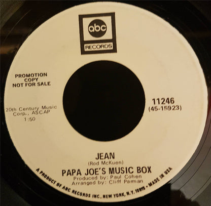 Papa Joe's Music Box : Jean (7", Single, Promo)