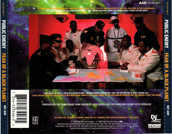 Public Enemy : Fear Of A Black Planet (CD, Album, RE, PMD)