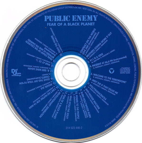 Public Enemy : Fear Of A Black Planet (CD, Album, RE, PMD)
