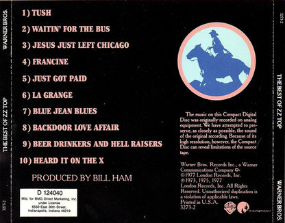 ZZ Top : The Best Of ZZ Top (CD, Comp, Club, RE)
