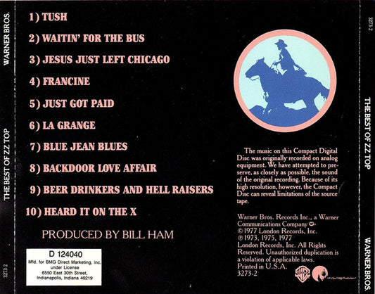 ZZ Top : The Best Of ZZ Top (CD, Comp, Club, RE)