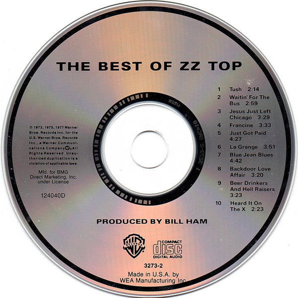 ZZ Top : The Best Of ZZ Top (CD, Comp, Club, RE)