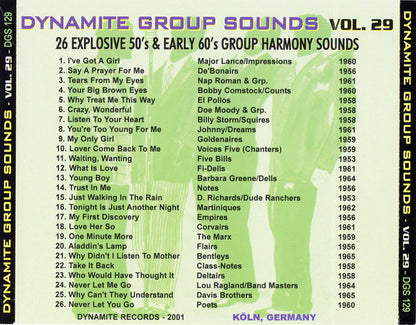 Various : Dynamite Group Sounds Vol. 29 - 26 Explosive Group Harmony Sides (CD, Comp)