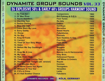 Various : Dynamite Group Sounds Vol. 33 - 26 Explosive Group Harmony Sides  (CD, Comp)