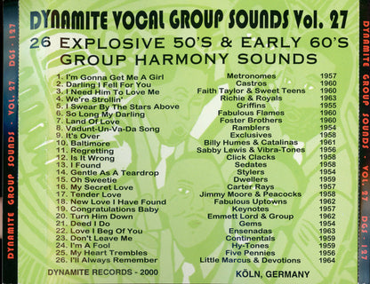 Various : Dynamite Group Sounds Vol. 27 - 26 Explosive Group Harmony Sides  (CD, Comp)