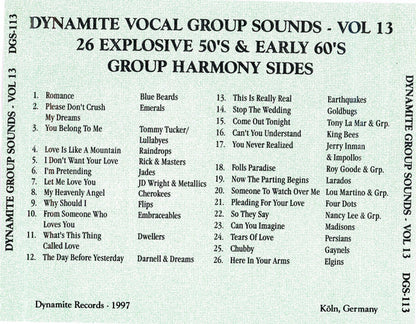 Various : Dynamite Group Sounds Vol. 13 - 26 Explosive Group Harmony Sides!  (CD, Comp)