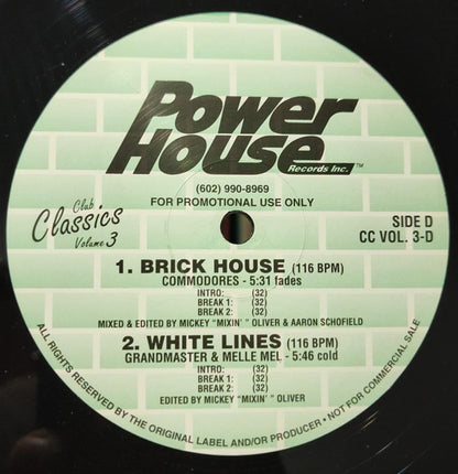Various : Club Classics Volume 3 (2x12", Comp, Promo)