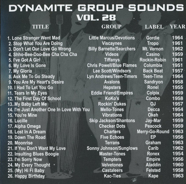 Various : Dynamite Group Sounds Vol. 28 - 26 Explosive Group Harmony Sides (CD, Comp)