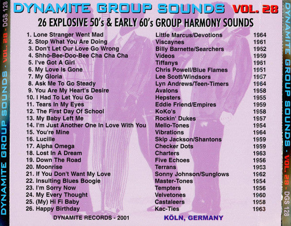 Various : Dynamite Group Sounds Vol. 28 - 26 Explosive Group Harmony Sides (CD, Comp)