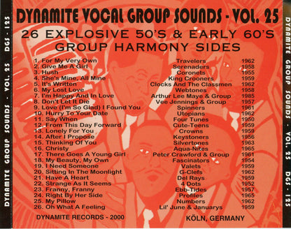 Various : Dynamite Group Sounds Vol. 25 - 26 Explosive Group Harmony Sides (CD, Comp)
