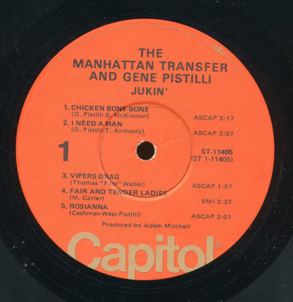 The Manhattan Transfer And Eugene Pistilli : Jukin' (LP, Album, RE, Win)