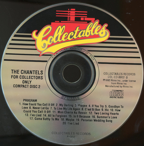 The Chantels : For Collectors Only (2xCD, Comp)
