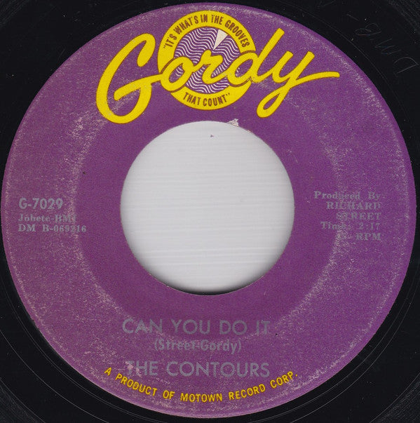 The Contours : Can You Do It / I'll Stand By You (7", Single)