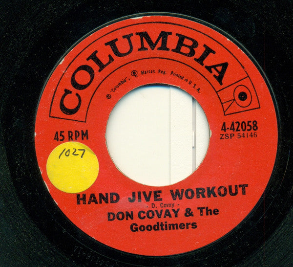 Don Covay & The Goodtimers : Hand Jive Workout / See About Me (7", Single, Styrene)