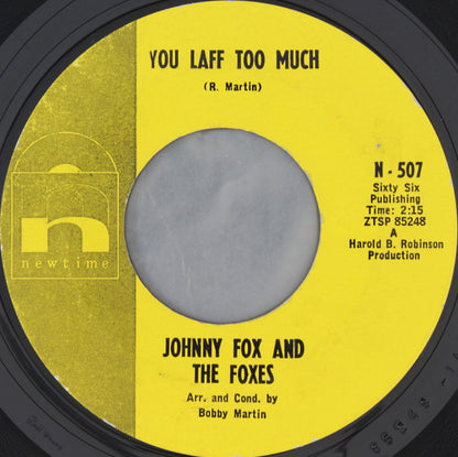 Johnny Fox & The Foxes : You Laff Too Much / Mountain (A New Version R. & B.) Dew  (7", Single, Mono, Styrene)