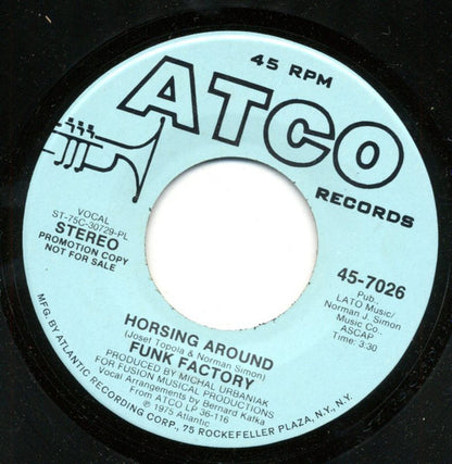 Funk Factory : Horsing Around (7", Mono, Promo, PL,)