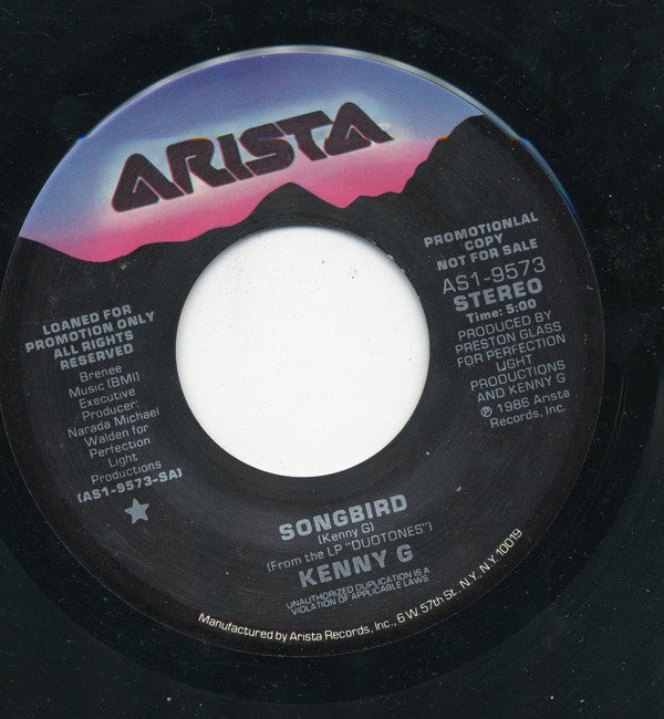 Kenny G (2) : Songbird (7", Promo)