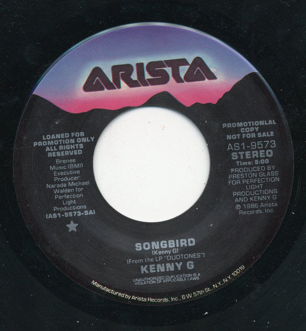 Kenny G (2) : Songbird (7", Promo)