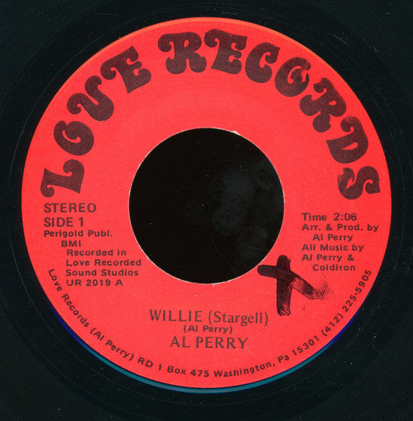 Al Perry (2) : Willie (Stargell) / Close To Loving You (7")