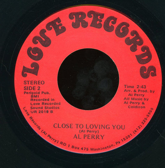 Al Perry (2) : Willie (Stargell) / Close To Loving You (7")