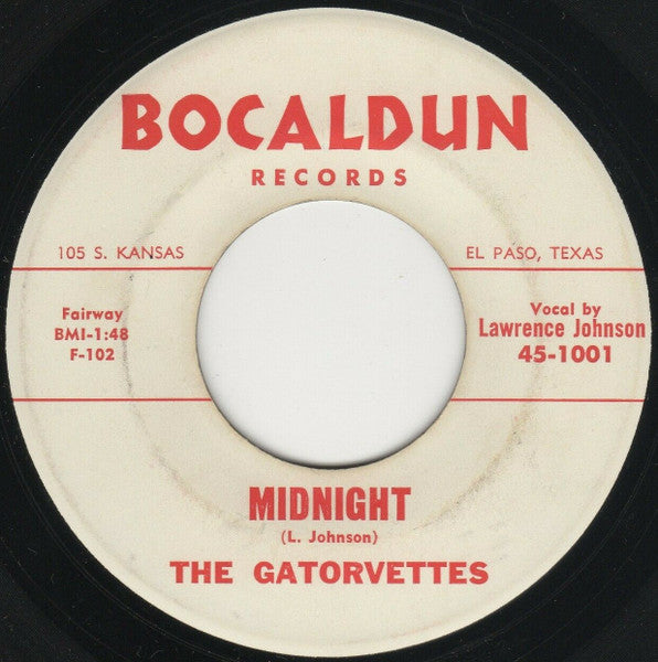 The Gatorvettes : If It's Tonight / Midnight (7", Single)