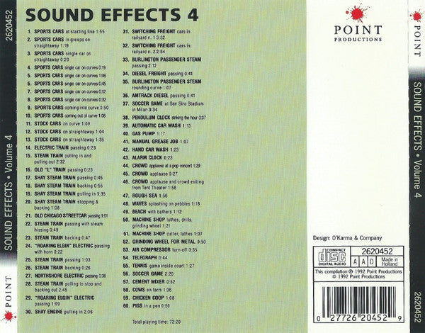 No Artist : Sound Effects 4 For Movies And Videos (CD)