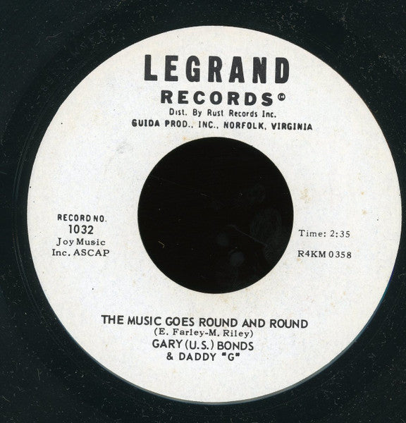 Gary U.S. Bonds : Ella Is Yella / The Music Goes Round And Round (7")
