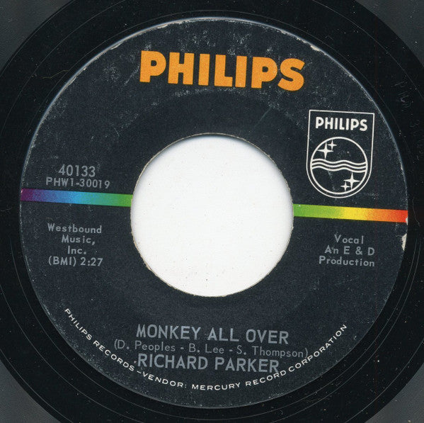 Richard Parker : Monkey All Over (7", Styrene)