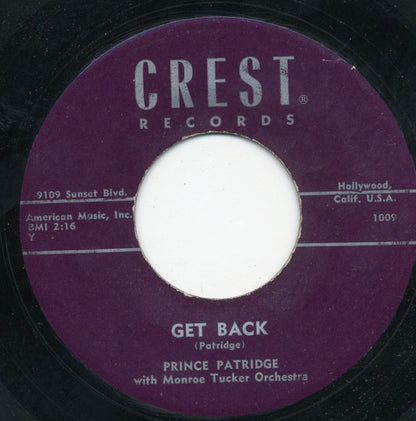 Prince Patridge With Monroe Tucker And His Orchestra : Hen Party / Get Back (7", Single, Pur)
