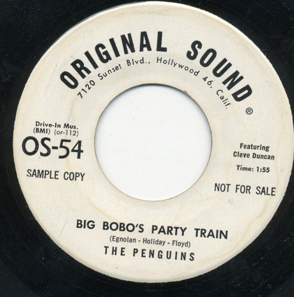 The Penguins : Heavenly Angel / Big Bobo's Party Train (7", Single, Promo)