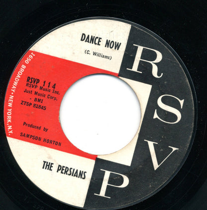 The Persians (5) : Dance Now / Tears Of Love (7", Single, Styrene)