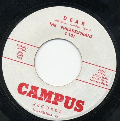 The Philadelphians : The Love That I Lost / Dear (7", Single)
