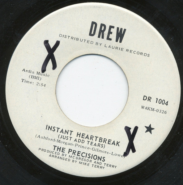 The Precisions : Instant Heartbreak (Just Add Tears) (7", Single)