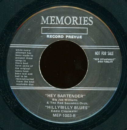 Roy Byrd & His Blues Jumpers / Joe Williams And Red Saunders & His Orchestra / Eddy Clearwater : Bald Head (7", EP, Promo, Unofficial, Tra)