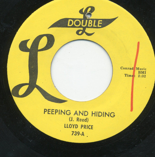 Lloyd Price : Peeping And Hiding (7", Single)