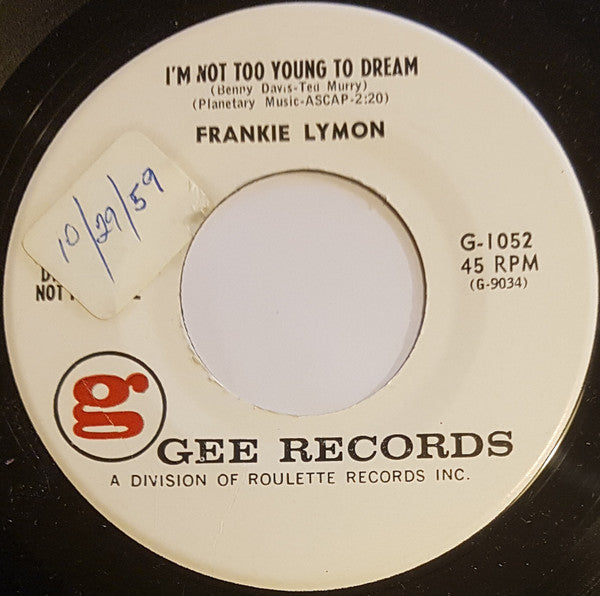 Frankie Lymon : Goody Good Girl (7", Promo)
