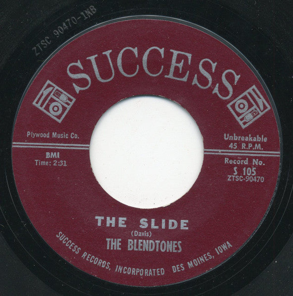 The Blendtones : The Slide / Come On Home (7", Single, Styrene)