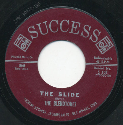 The Blendtones : The Slide / Come On Home (7", Single, Styrene)