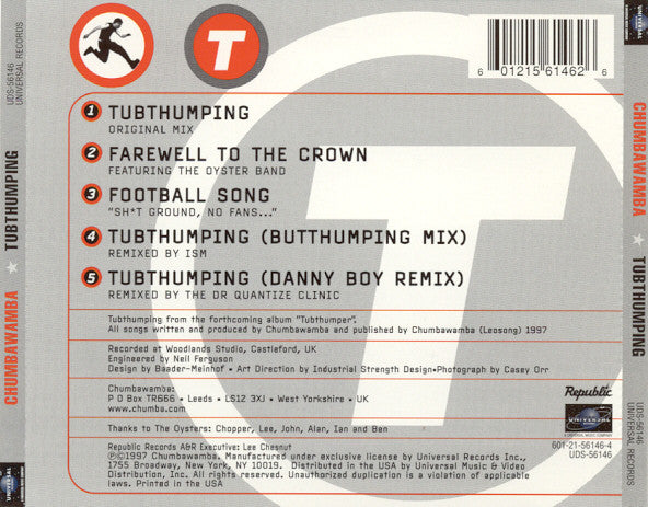 Chumbawamba : Tubthumping (CD, Single)