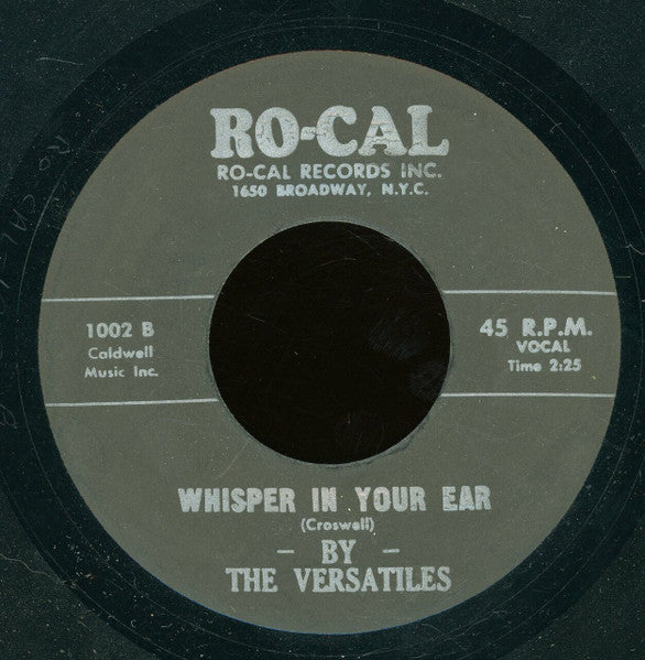 The Versatiles (6) : Lundee Dundee / Whisper In Your Ear (7", Unofficial)