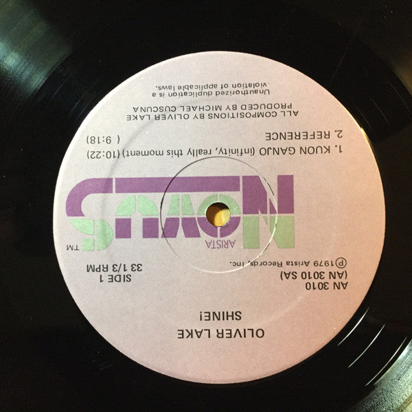 Oliver Lake : Shine! (LP, Album)