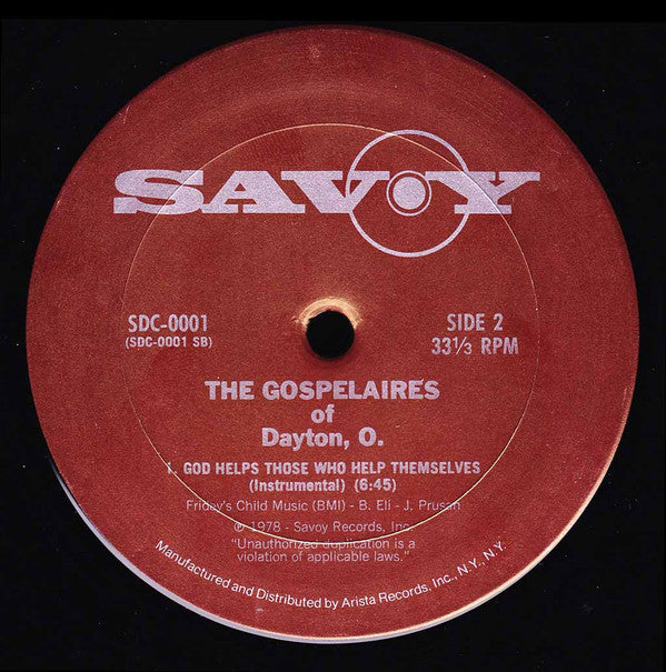 The Gospelaires : God Helps Those Who Help Themselves (12")