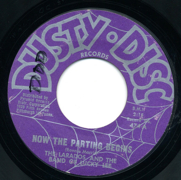 The Larados And The Band Of Lucky Lee : Bad Bad Guitar Man / Now The Parting Begins  (7", RE, Styrene)