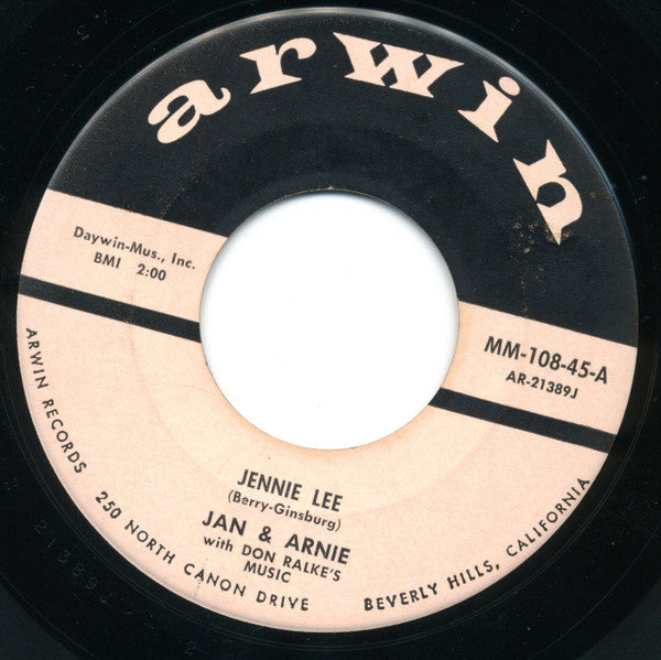 Jan & Arnie : Jennie Lee (7", Single)