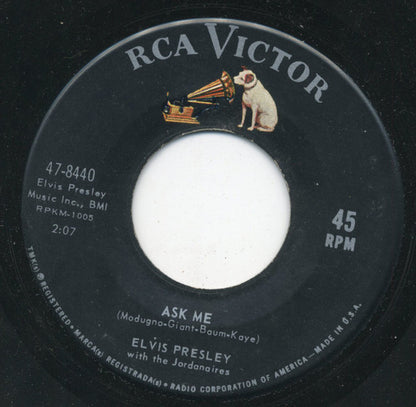 Elvis Presley : Ain't That Loving You Baby (7", Single, Ind)