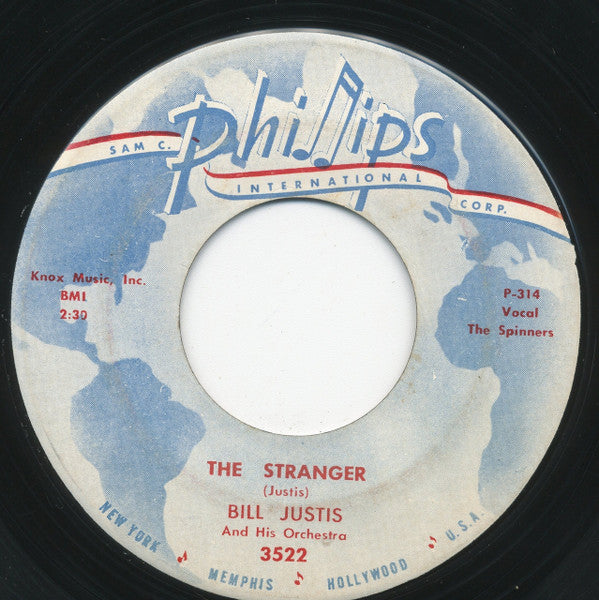 The Bill Justis Orchestra : College Man / The Stranger (7", Single)