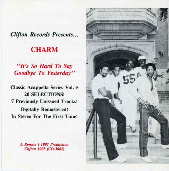 Charm (20) : Its So Hard To Say Goodbye To Yesterday (CD, Album, RE, RM)